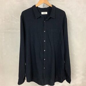 Buck Mason Black Pacific Twill One Pocket Shirt